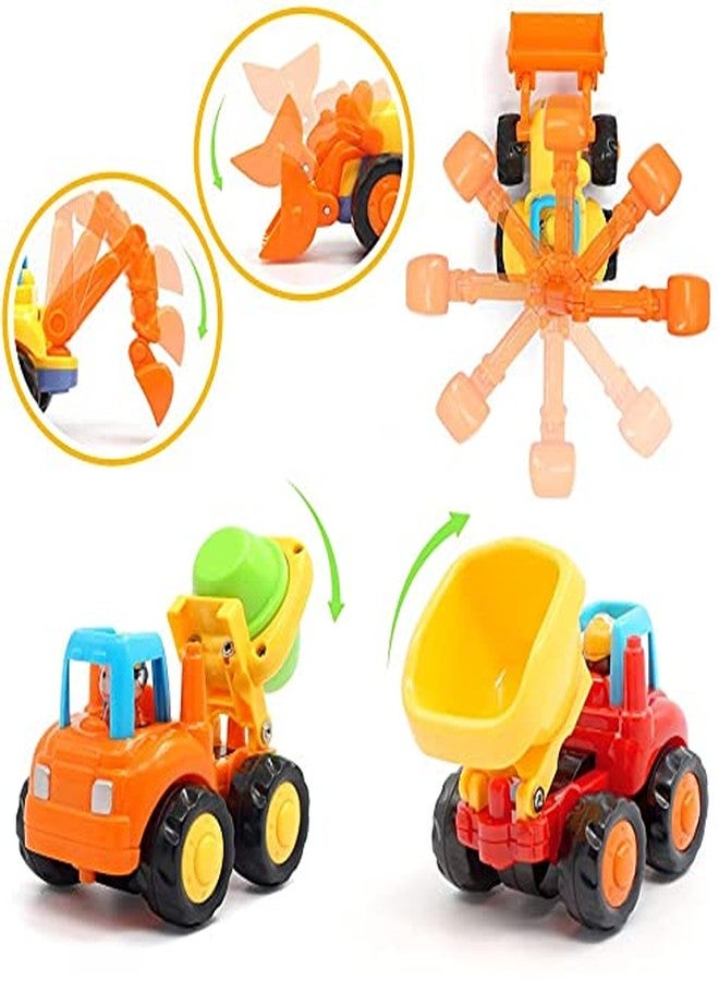 SELLMONK Unbreakable Toy Friction Powered Cars Push and Go Vehicles Toys for Children Boys Girls Kids (4 Pcs) - Image 3